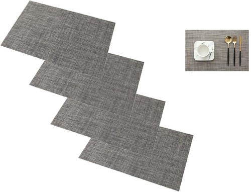 Set pvc woven placemats - woven,