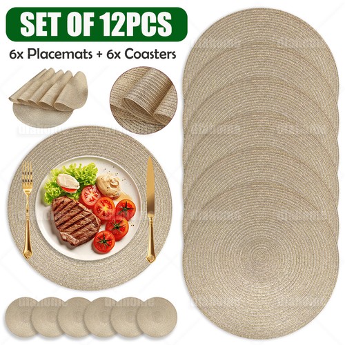 Set round placemats - round, +