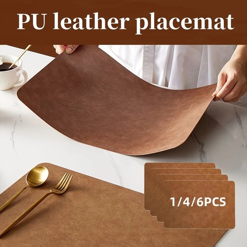 Square faux leather - square,