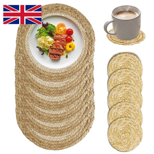 Table mats set woven - of,