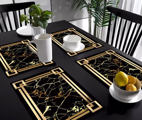 4pcs pvc table mats - table, heat
