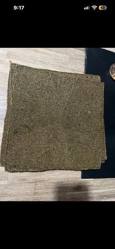 Gold bead table - gold,