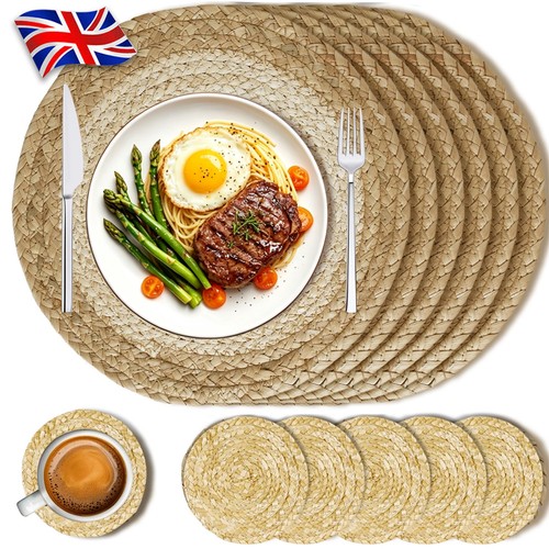 Table mats set woven - table,