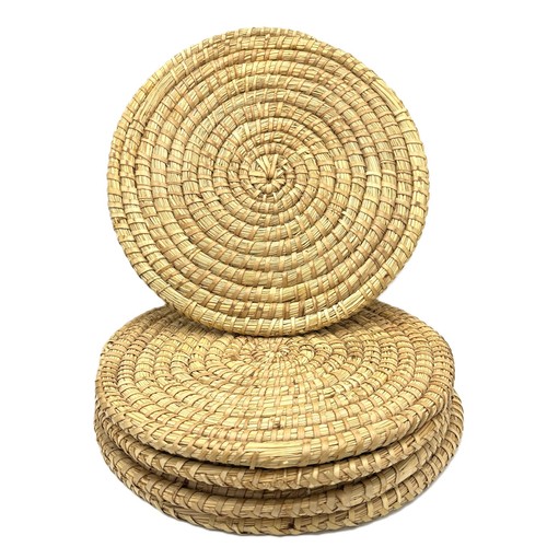 Pcs placemats natural rattan - 5,