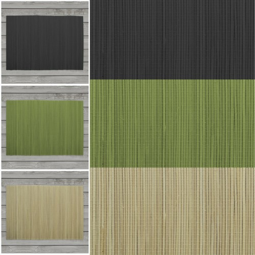 Bamboo placemats 30cm - bamboo, pack)